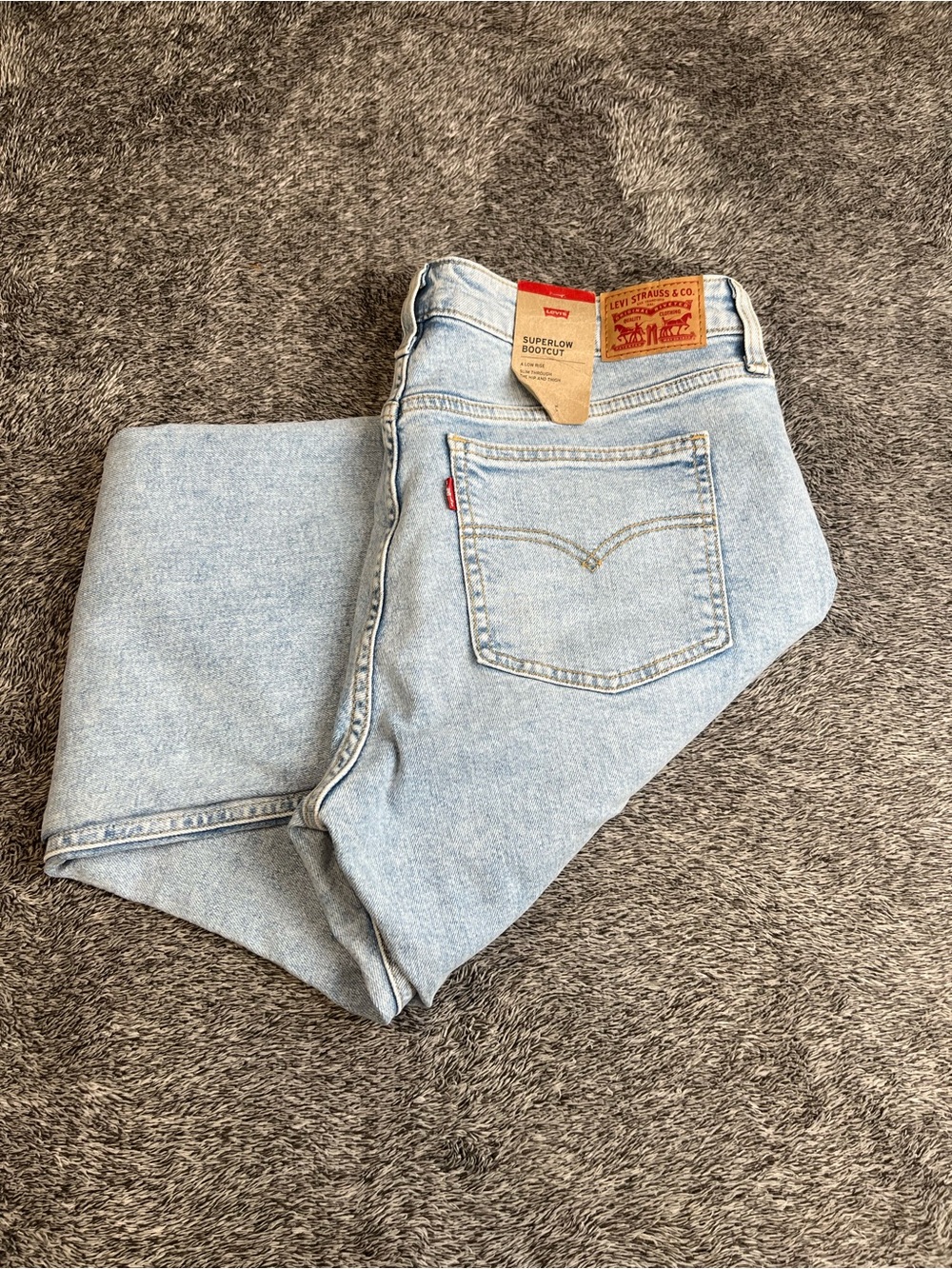 Levi's Superlow Bootcut Jeans Womens 31x32 Light Wash Low Rise New With Tags NWT